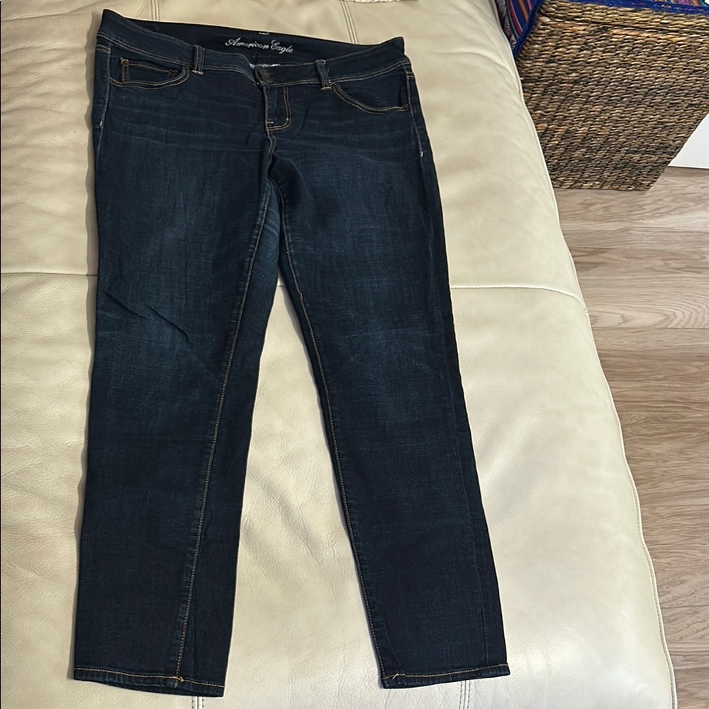 American Eagle Outfitters Blue Skinny Jeans Classic Style